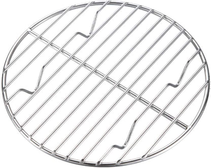 CAMPINGMOON round Roasting Baking Steaming Cooling Rack Cooking Grid Grill Stainless Steel Fits for Dutch Oven (Diameter Φ6.7Inch, W17)