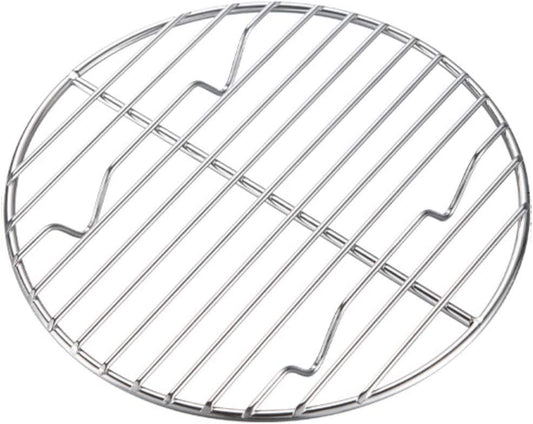 CAMPINGMOON round Roasting Baking Steaming Cooling Rack Cooking Grid Grill Stainless Steel Fits for Dutch Oven (Diameter Φ6.7Inch, W17)