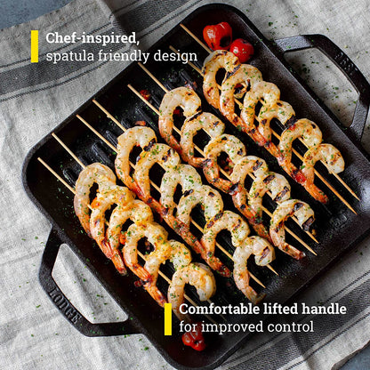 Cast Iron Chef Collection Square Grill Pan, Pre-Seasoned - 11 In