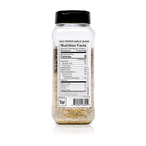 Image of Spiceology - Salt Pepper Garlic - SPG - Use On: Steak, Chicken, Hamburgers, Brisket, Turkey, Stew - BBQ Rub - Seasoned Salt - Spices and Seasonings - Grill Seasoning