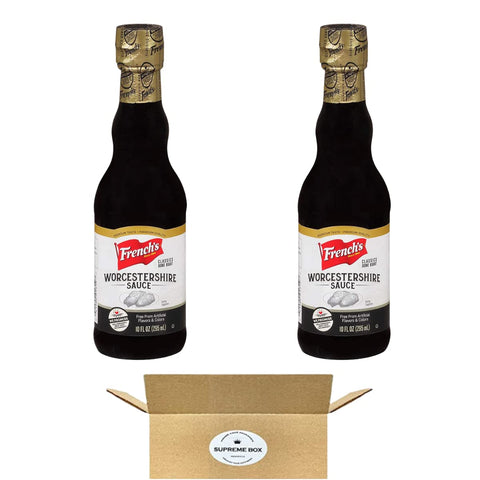 Image of French'S Worcestershire Sauce, 10 Fl Oz (20 Oz in Total) - Pack of 2, with SUPREME BOX Safey Packaging
