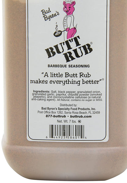 Bad Byron'S, Butt Rub Barbecue Seasoning 112 Ounce