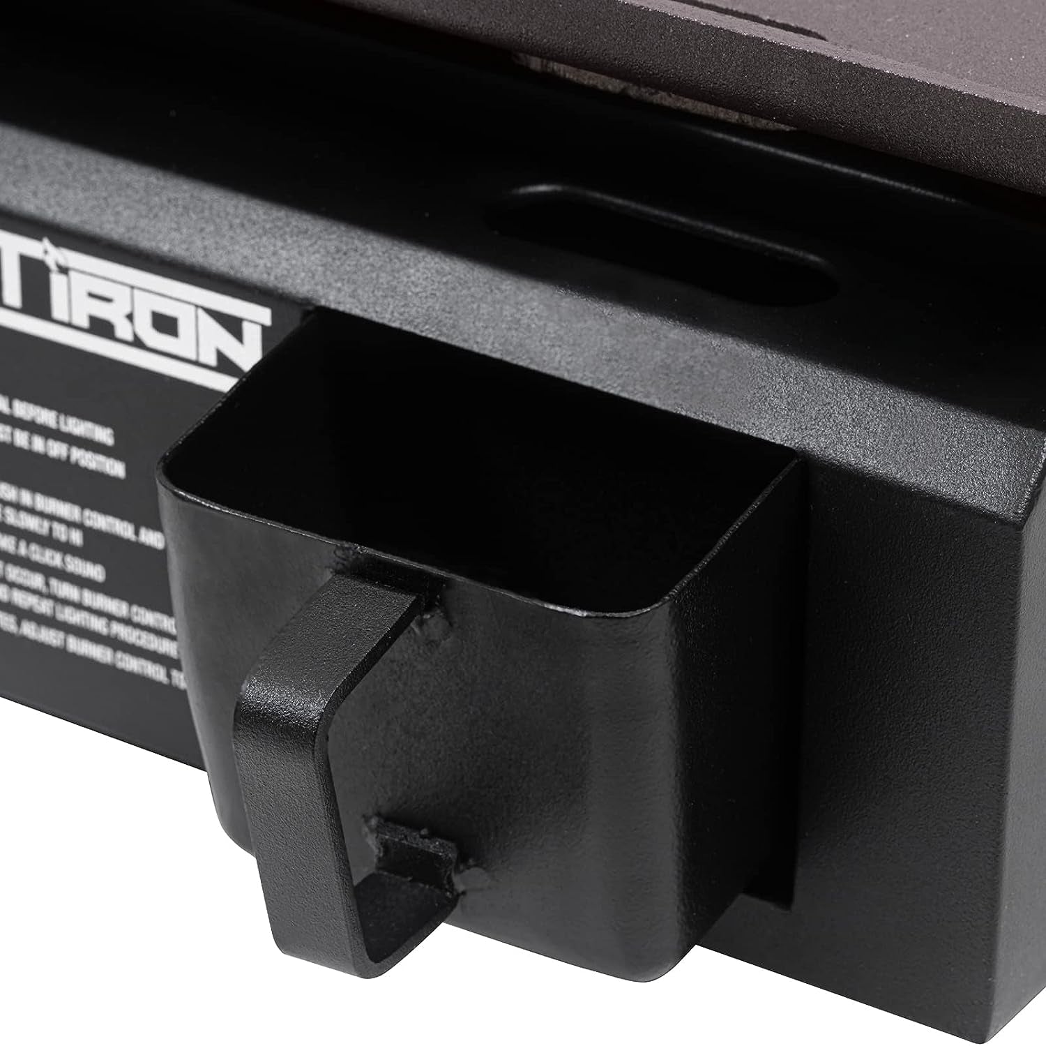 E8217 Flat Iron Portable Table Top 17” Gas Griddle Propane Grill, Black