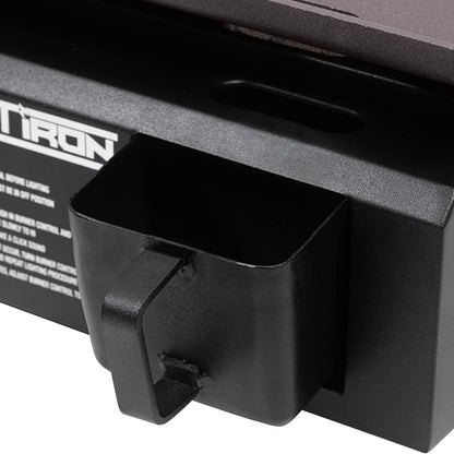 E8217 Flat Iron Portable Table Top 17” Gas Griddle Propane Grill, Black