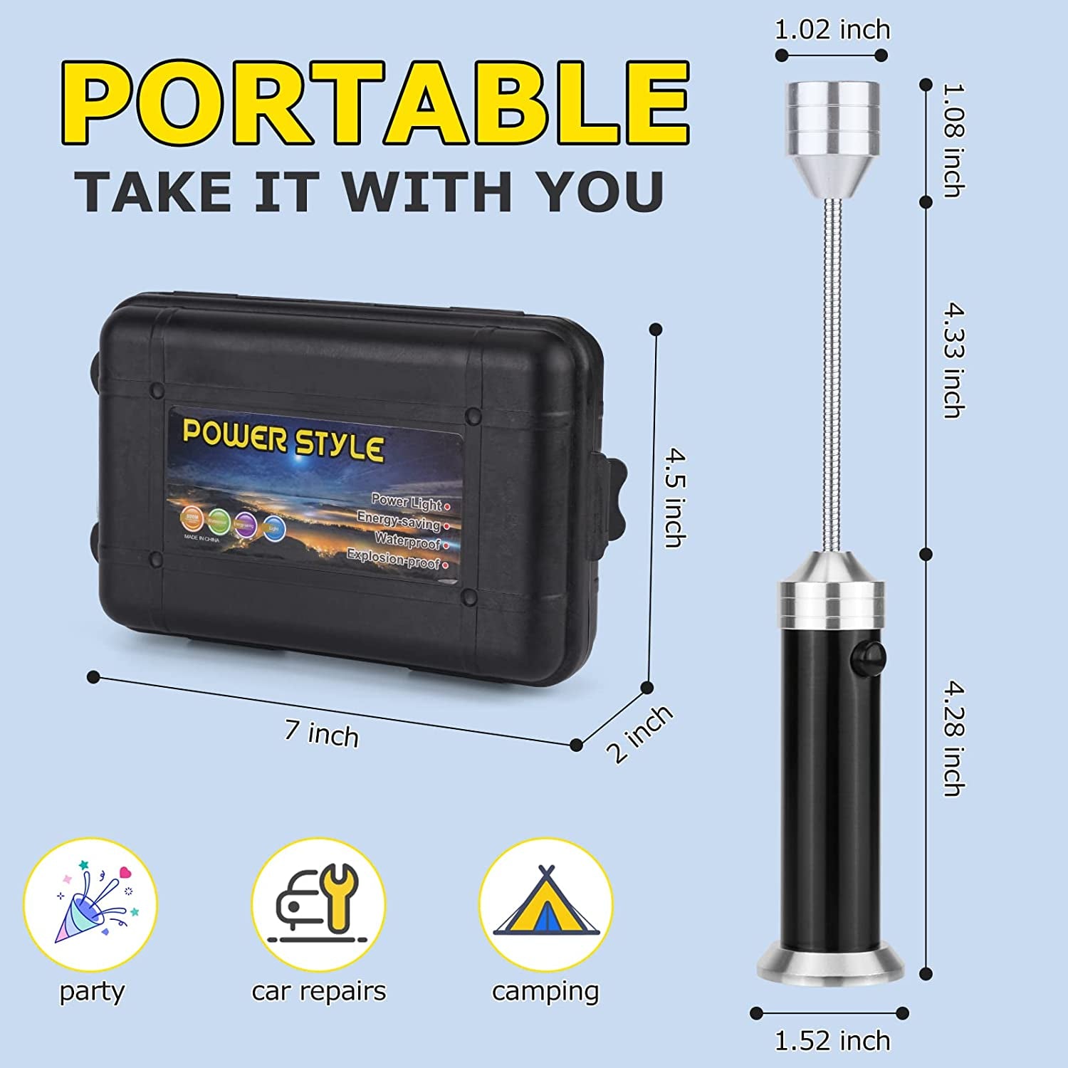 Barbecue Grill Light for Outdoor Grill,Bbq Grill Lights with Magnetic Base,Super-Bright LED,360 Degree Flexible Gooseneck, BBQ Grilling Accessories for Outdoor