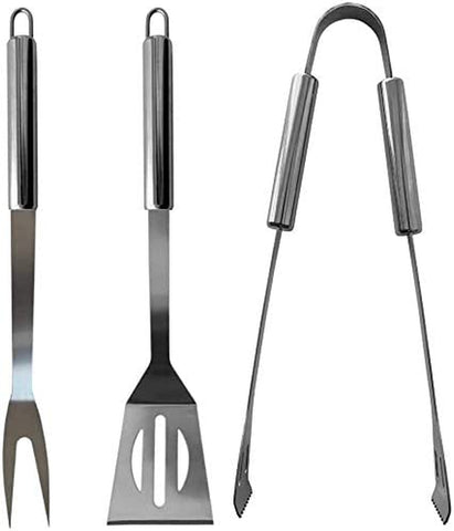 Image of BBQ Grilling Tools Set - Stainless Steel Grilling Accessories with Free Portable Bag. (3PCS)