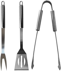 BBQ Grilling Tools Set - Stainless Steel Grilling Accessories with Free Portable Bag. (3PCS)