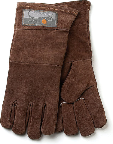 Image of F234 Small/Large Grill Gloves, Brown Leather