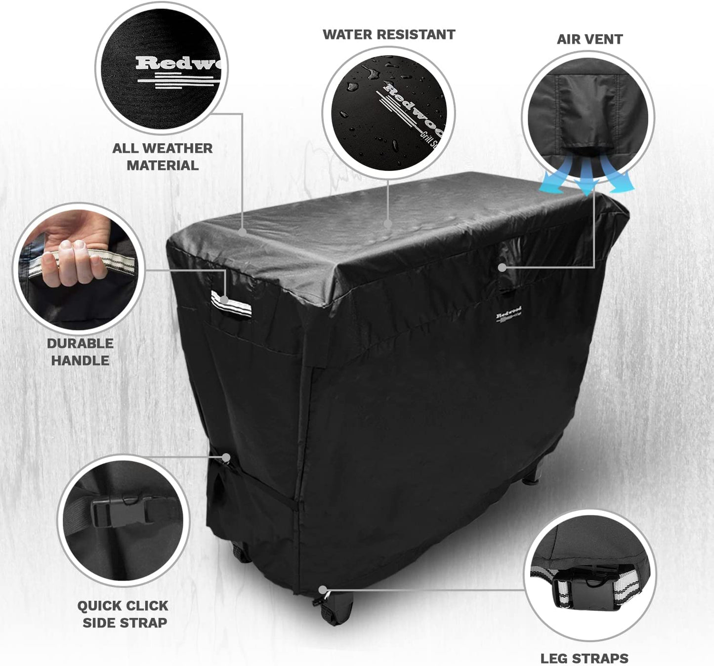 Cover for Keter Unity XL, Portable Prep Tables and Flat Top Grills. Must Have BBQ, Grilling and Outdoor Cooking Accessory. Breathable, Waterproof, UV and Weather Resistant - 55" X 24" X 33.5"