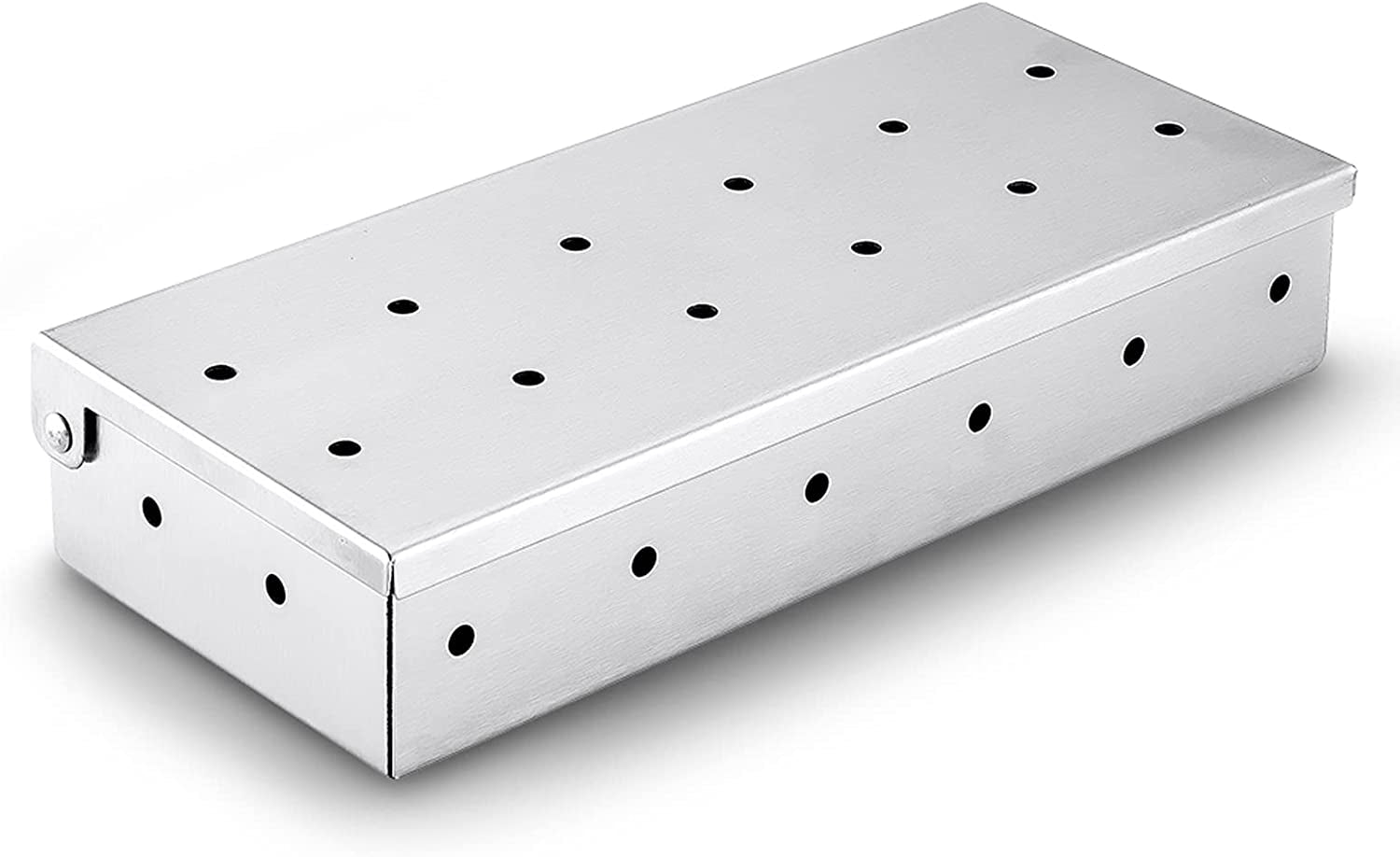 UIRIO Smoker Box for Gas Grilling - Wood Chip Smoker Box for Charcoal Grill - Enhance Grilling Flavors for BBQ Enthusiasts