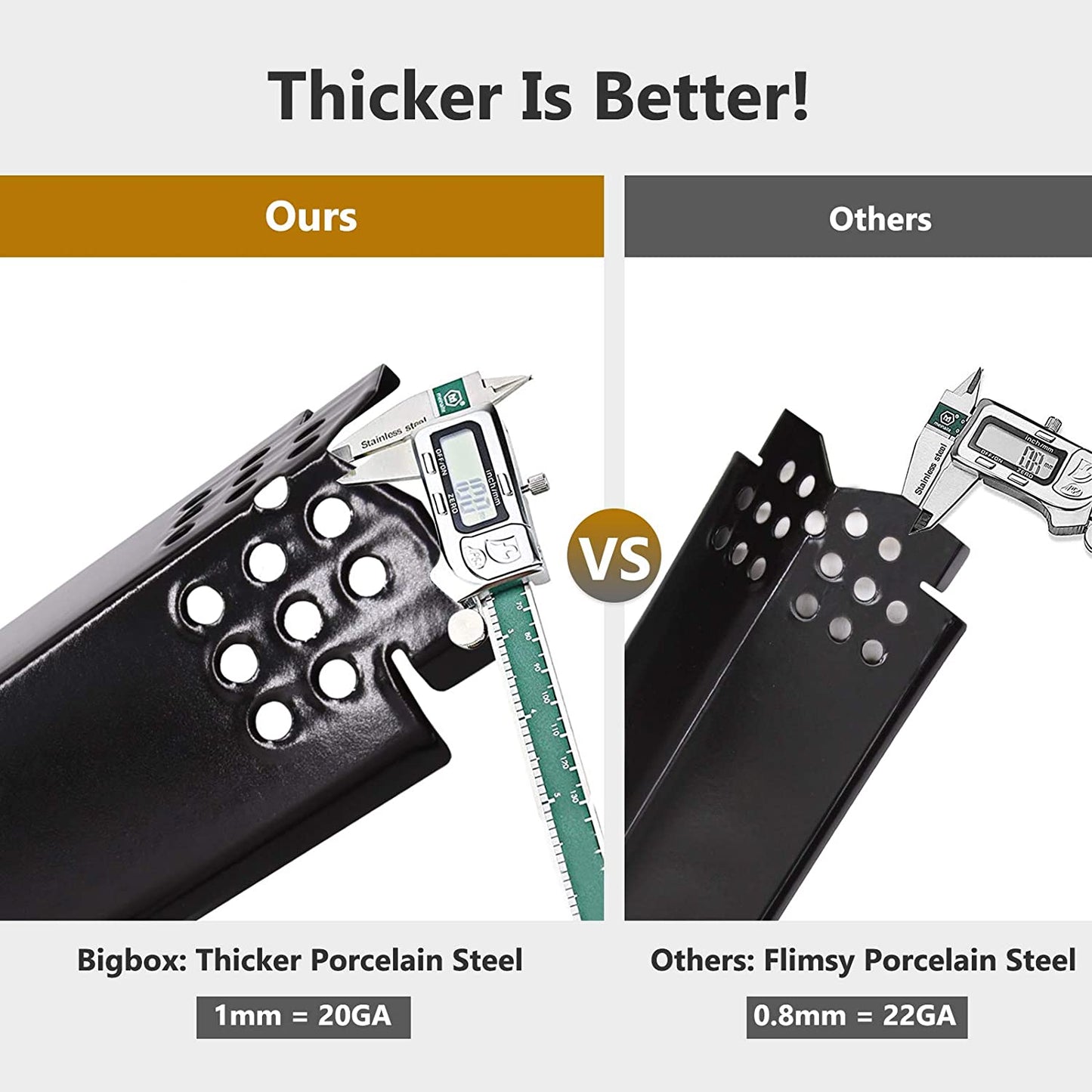 Grill Parts Kit Compatible with Nexgrill 720-0864 720-0864M 720-0830H Grills, 2 PCS Flame Tamers & Grill Igniters and Burners Replacement for Nexgrill Evolution 720-0864M Home Depo, Nexgrill 720-0864