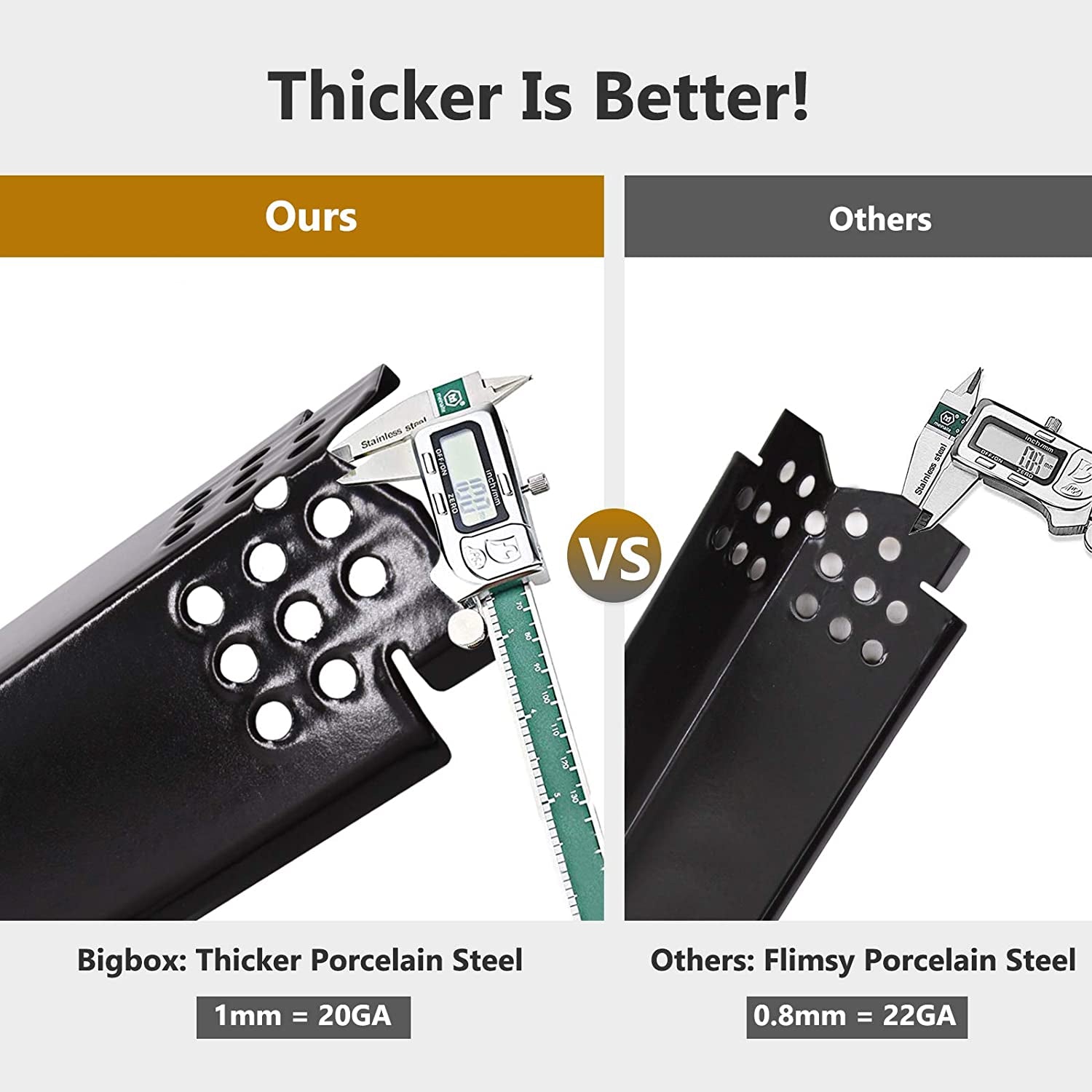 Grill Parts Kit Compatible with Nexgrill 720-0864 720-0864M 720-0830H Grills, 2 PCS Flame Tamers & Grill Igniters and Burners Replacement for Nexgrill Evolution 720-0864M Home Depo, Nexgrill 720-0864