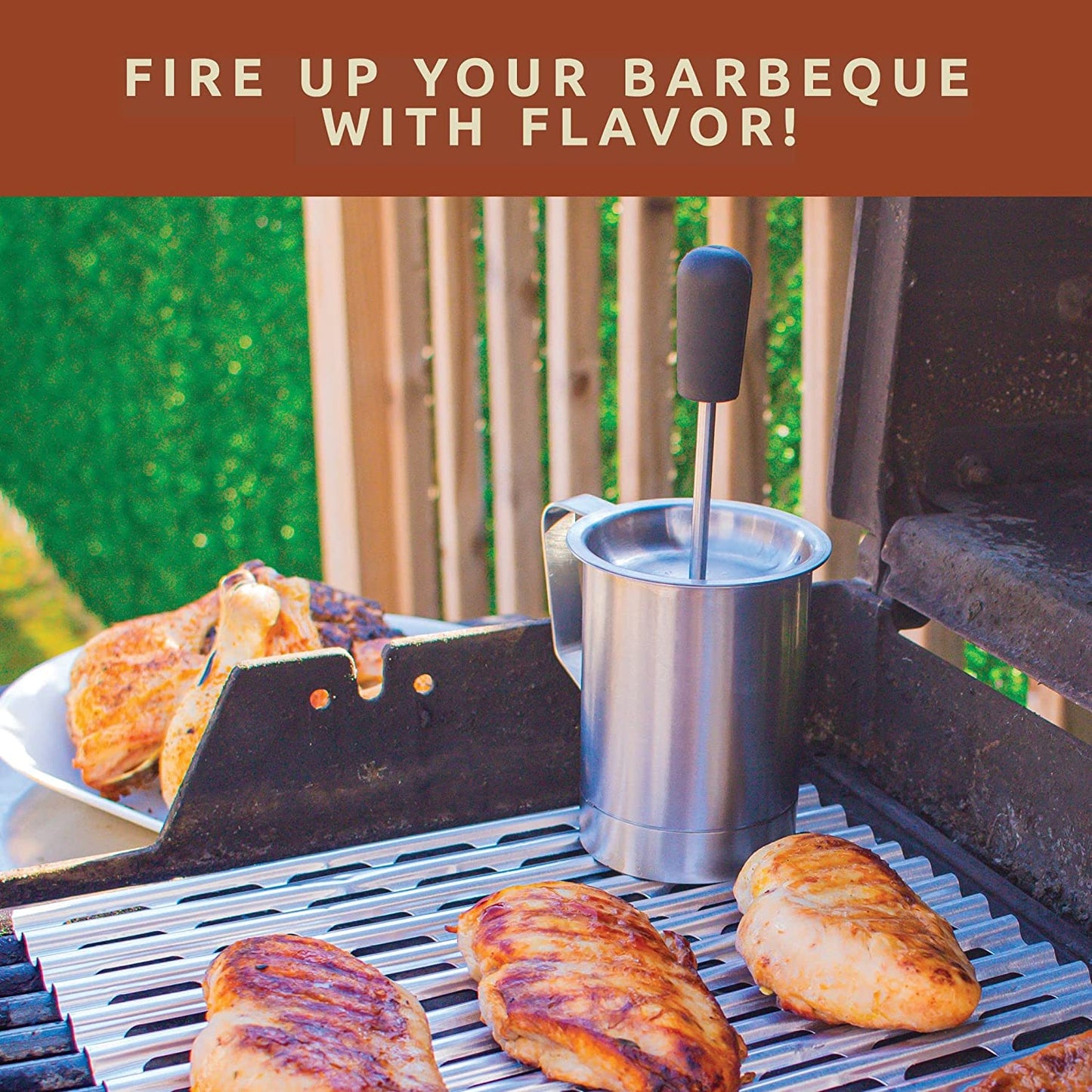 Bellemain Basting Pot and Brush Set - Silicone Basting Brush for Cooking, Smoking - Barbecue Brush for Sauce, BBQ Basting Brush for Grill - Meat Brush for Basting, BBQ Sauce Pot, Meat Baster Set