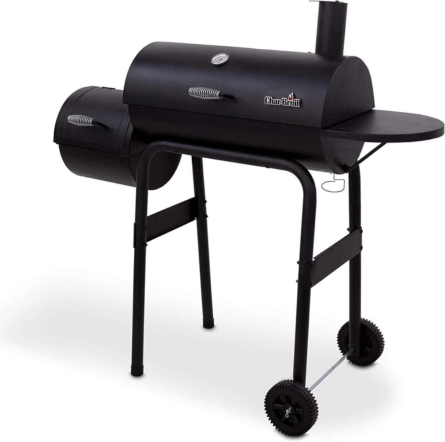 12201570-A1 American Gourmet Offset Smoker, Black,Standard