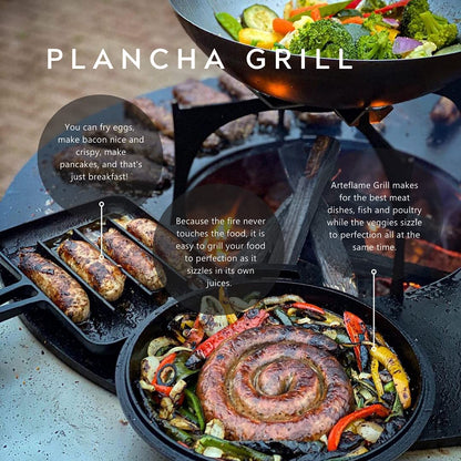 Classic 40" Grill with a Low Euro Base Home Chef Bundle with 5 Grilling Accessories.