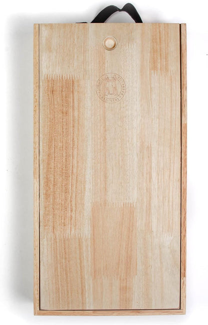 Schmidt Brothers - BBQ Bonded Teak 4 Piece Grilling Accessory Set, Full-Forged Stainless Steel Grilling Utensils Including Spatula, Fork, Basting Brush, and Tongs with All Wood Handles