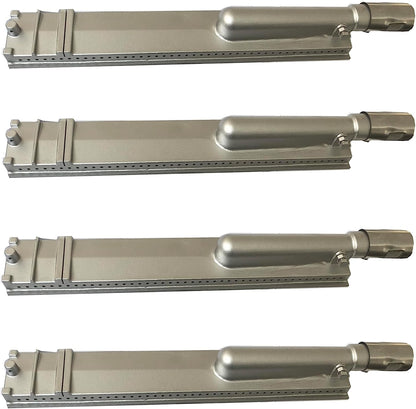 𝙐𝙥𝙜𝙧𝙖𝙙𝙚𝙙 4PC Heavy Duty Cast Stainless Steel BBQ Grill Burners Replacement Parts for Premium Gas Grills from Bull, Cal Flame Aussie Blaze Charbroil NEXGRILL Thermos Turbo Grills…