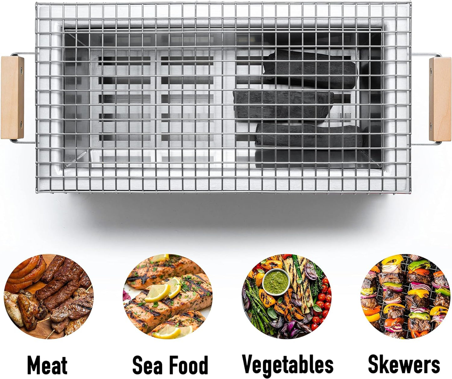 MG-168 Yakitori Tabletop Charcoal Griller-Mini Japanese Style Hibachi