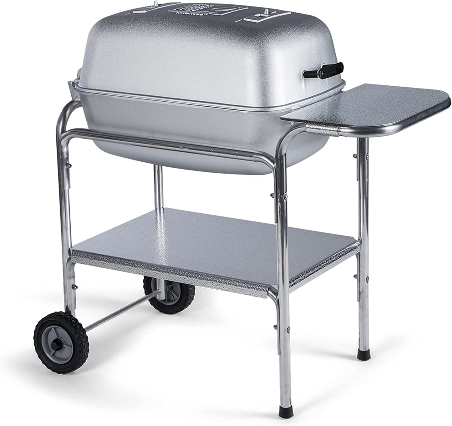 PK Grills PKO-SCAX-X Charcoal BBQ Grill and Smoker Combo, Regular, Silver