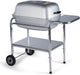 PK Grills PKO-SCAX-X Charcoal BBQ Grill and Smoker Combo, Regular, Silver