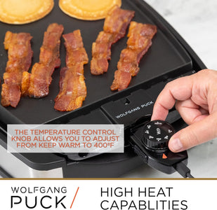 XL Reversible Grill Griddle, Oversized Removable Cooking Plate, Nonstick Coating, Dishwasher Safe, Heats up to 400ºf, Stay Cool Handles