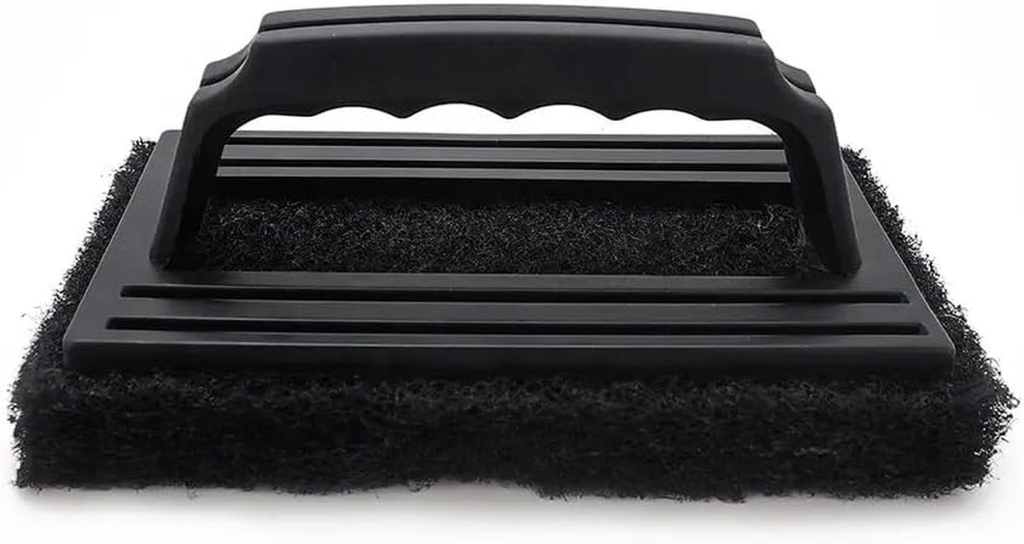 Large Multi-Use Black Grill Scrubber Brush (2-Pack)