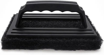 Large Multi-Use Black Grill Scrubber Brush (2-Pack)