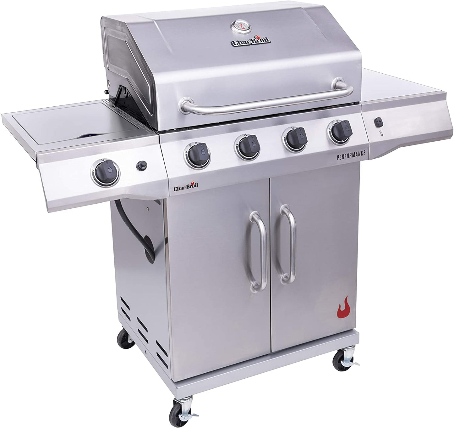 Performance Series Convective 4-Burner with Side Burner Cabinet Propane Gas Stainless Steel Grill - 463354021