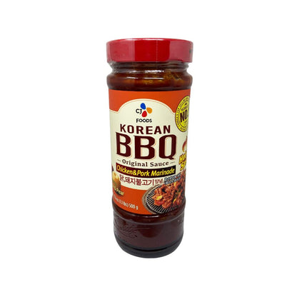 CJ Korean BBQ Chicken & Pork Marinade Sauce (Hot & Spicy) 17.63Oz (4 Pack)