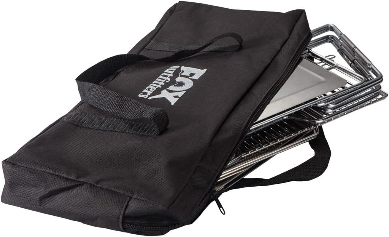 Quick Grill Large: Portable Camping Charcoal Grill with Carrying Bag for Backpacking / 304 Stainless Steel Grill/Outdoor Stove Burner/Hiking Travel Picnic BBQ