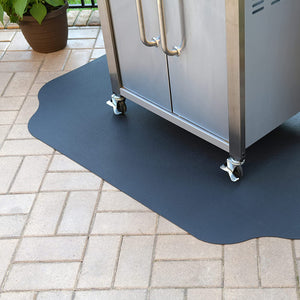 under the Grill Protective Deck and Patio Mat, 36 X 56 Inches,Black