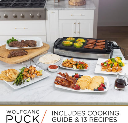 XL Reversible Grill Griddle, Oversized Removable Cooking Plate, Nonstick Coating, Dishwasher Safe, Heats up to 400ºf, Stay Cool Handles