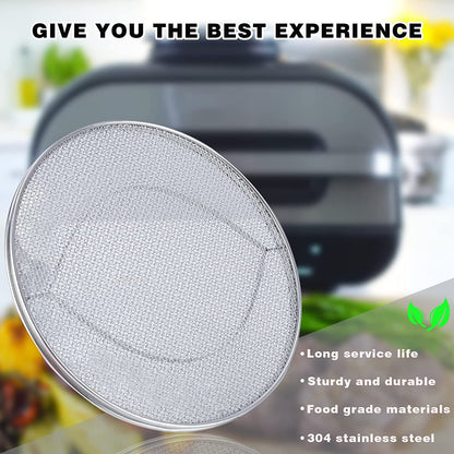 Stainless Steel Splatter Shield for FG551 Foodi, Accessories for Reusable Foodi Smart XL 6-In-1 Indoor Grill, Foodi Smart XL Accessories, Foodi Grill Air Fryer Accessories, Dishwasher Safe