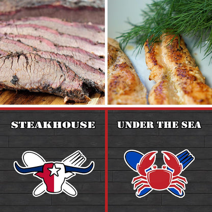 THE TAILGATE FOODIE Rare Pitmaster Gourmet Seasonings | 8 Pc Grill Essentials Gift Set | 6 Secret Competition BBQ Spice Blends for Ribs, Pork, Brisket, Chicken, Fish, Steak **Great Christmas Gift**