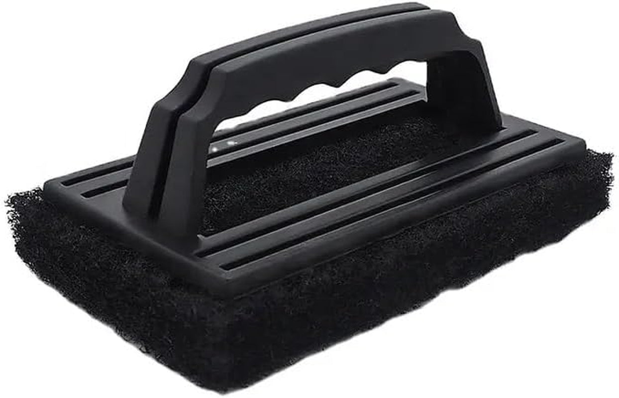 Large Multi-Use Black Grill Scrubber Brush (2-Pack)