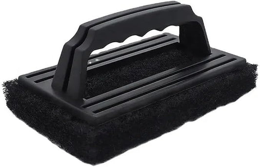 Large Multi-Use Black Grill Scrubber Brush (2-Pack)