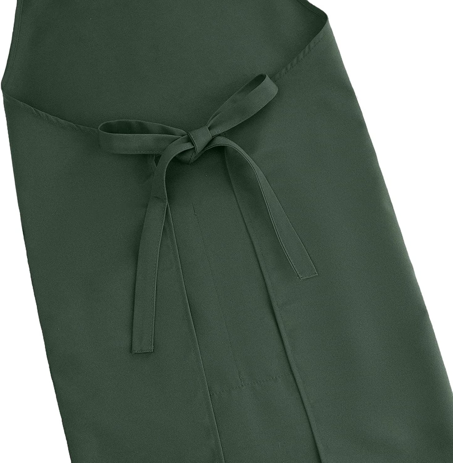 Apron for Men Women with Adjustable Straps and Large Pockets, Canvas Cotton Cooking Kitchen Chef Bib Aprons Waterproof Green