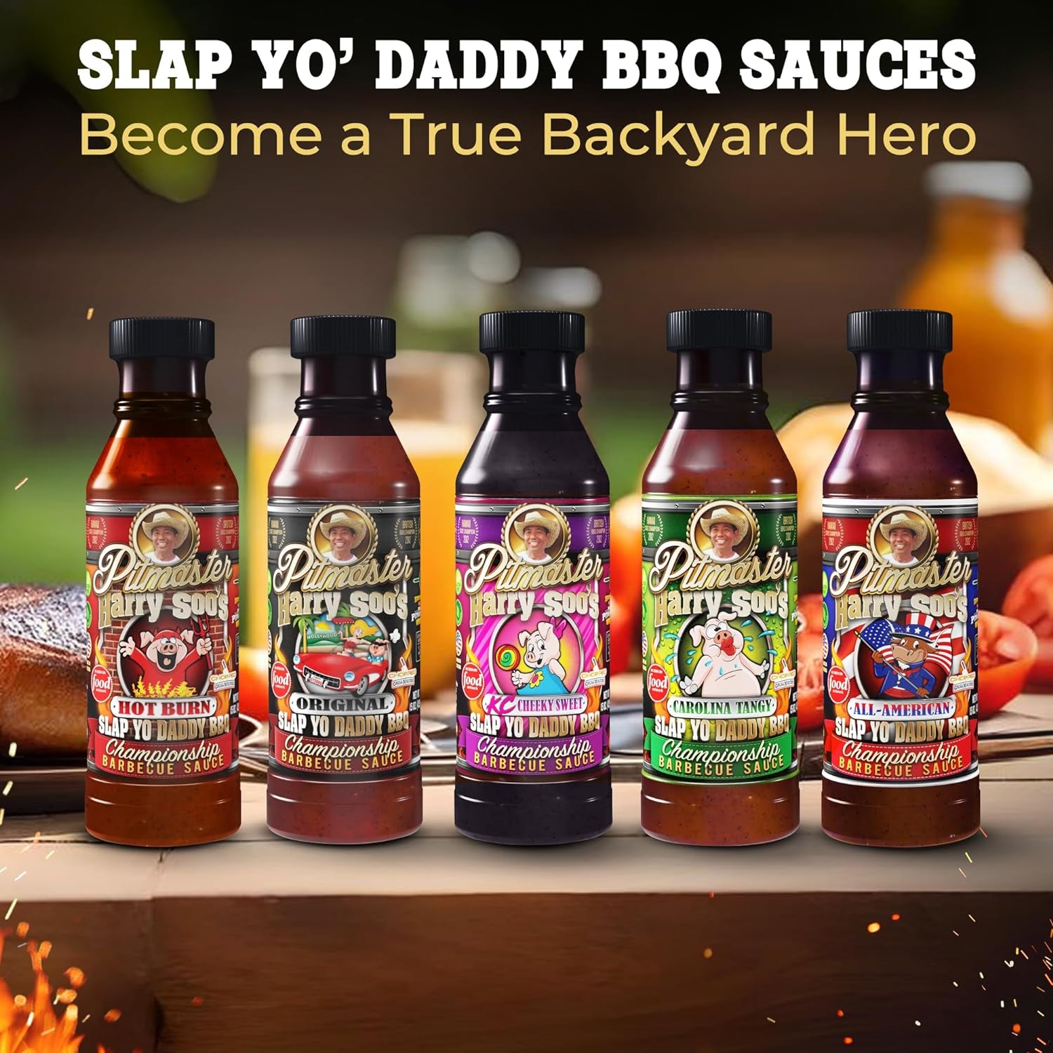 Slap Yo Daddy BBQ Rub Seasonings Love Meat Tender - Spices and Seasonings for Smoking Pork, Rib, Brisket - All Purpose Championship BBQ Seasoning from Harry Soo - No MSG, Gluten Free