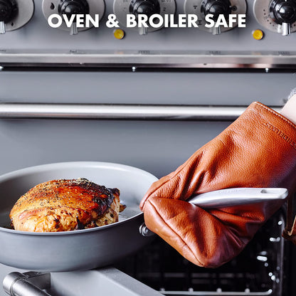 Chatham Hard Anodized Healthy Ceramic Nonstick, 11" Grill Pan, Pfas-Free, Dishwasher Safe, Oven Safe, Gray