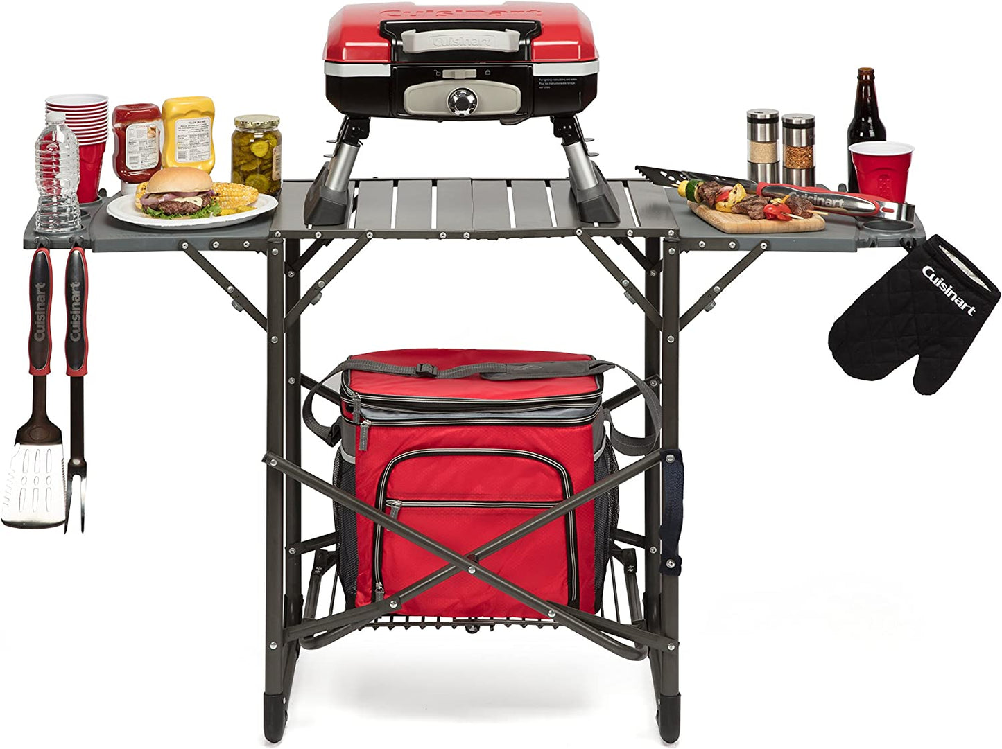 CGG-180TS Petit Gourmet Portable Tabletop Gas Grill, Stainless Steel