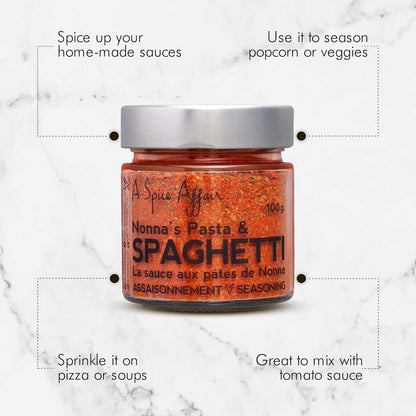 Spaghetti Nonna'S Seasoning a Spice Affair. 100G (3.5 Oz) Jar