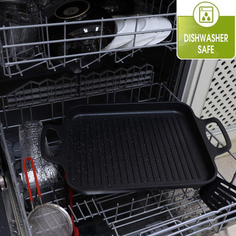 Image of Nonstick Grill Pan, Induction Stove Top Grill Plate, Glass Grilling Pan for Indoor, Gas Range Grill Panel/Skillet