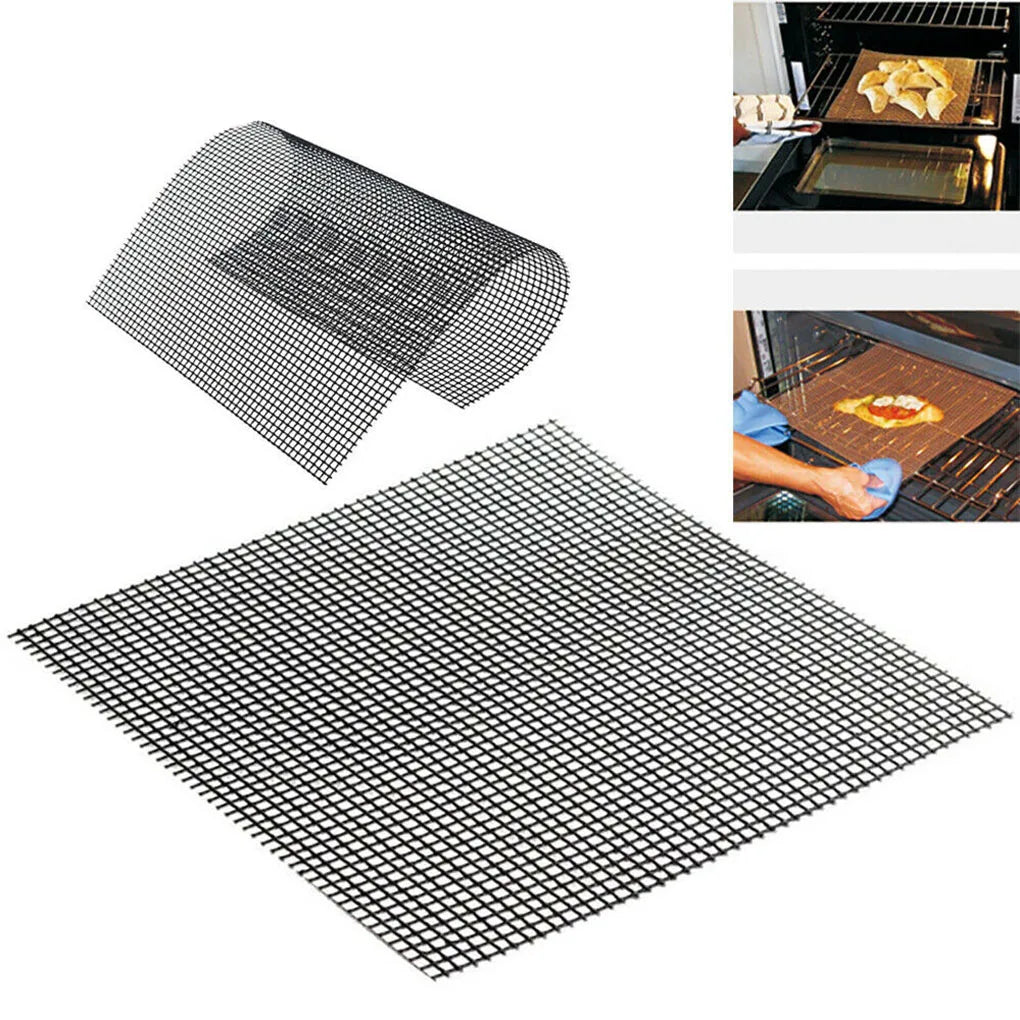 Barbecue Grilling Mat Replacement Mesh Wire Net Non-Stick Grilling Mesh Pads Outdoor Activities Cook Reusable BBQ Accessories