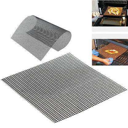 Barbecue Grilling Mat Replacement Mesh Wire Net Non-Stick Grilling Mesh Pads Outdoor Activities Cook Reusable BBQ Accessories