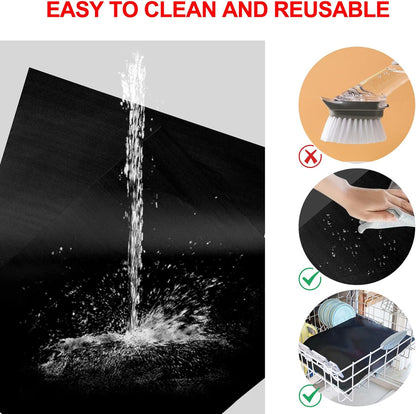 Ubeesize 2 Pack 100% Nonstick Grilling Mats for 36 Inch Blackstone Griddle, Resuable Cooking Mats for Grilling, BPA and PFOA Free Heavy Duty BBQ Grill Mats, Griddle Accessories Kit-36X21.25 Inch