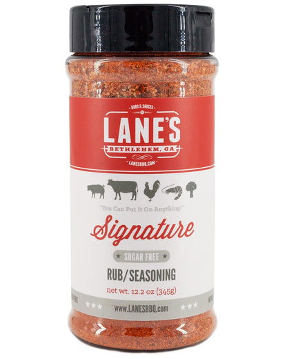 Lane'S BBQ Signature Rub Seasoning | All Natural | Gluten Free | No MSG | No Preservatives - 12.2 Oz