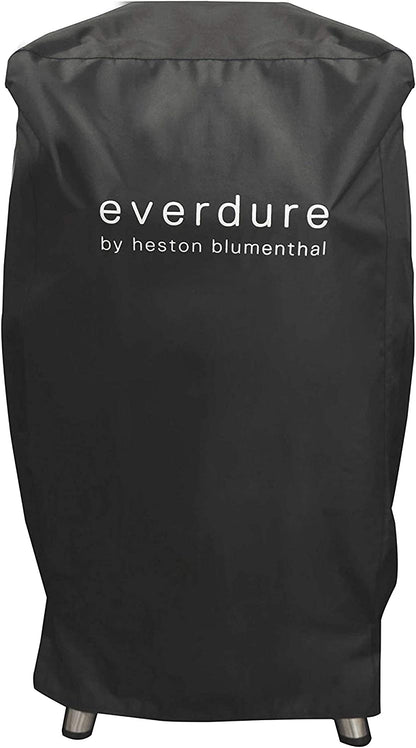 Grill Cover for 4K Charcoal Grill & Smoker, Long Cover with UV Protection and Drawstring Closure, Waterproof Lining and 4 Season BBQ Grill Protection, Black, 29.7”L X 16.6”W X 42”H