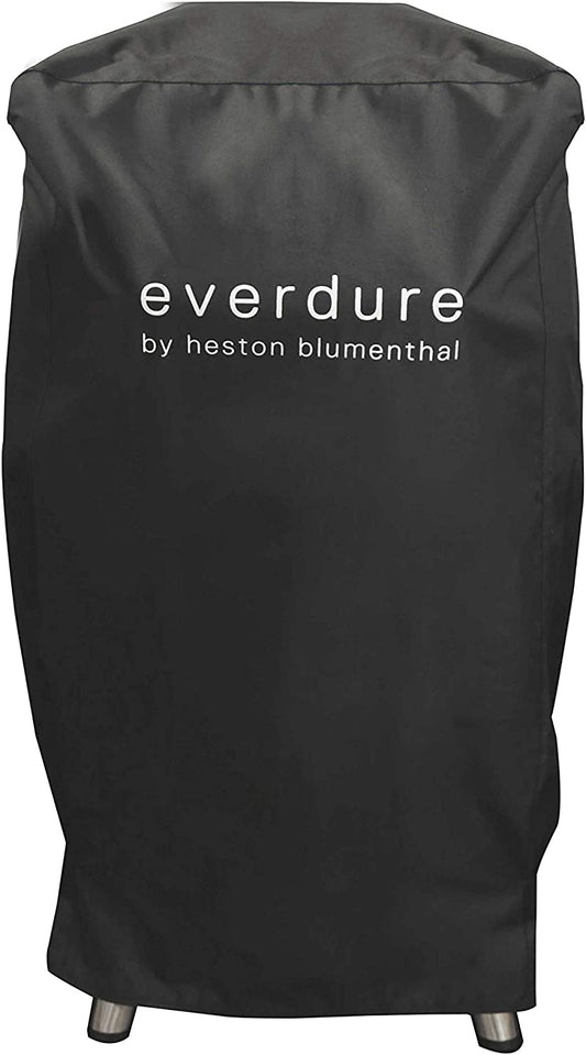 Grill Cover for 4K Charcoal Grill & Smoker, Long Cover with UV Protection and Drawstring Closure, Waterproof Lining and 4 Season BBQ Grill Protection, Black, 29.7”L X 16.6”W X 42”H