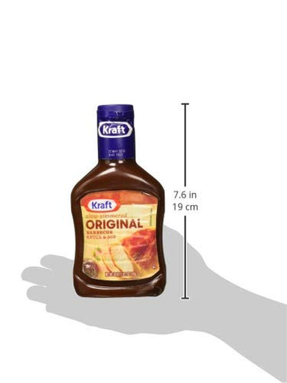 Kraft Original Slow-Simmered BBQ Barbecue Sauce (18 Oz Bottle)