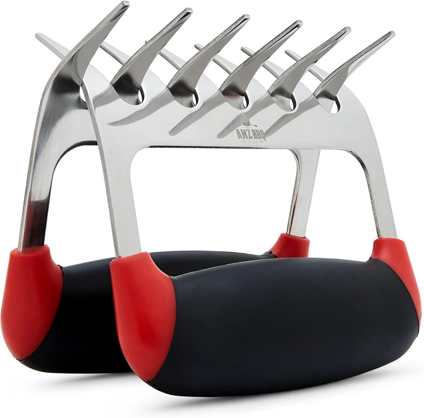 Ultimate Barbecue Accessories Set with Pulled Pork Claws - Heat Resistant Gloves and Pulled Pork Shredder Makes a Perfect Smoker Accessories Gifts for Men (Red Glove-Claw)